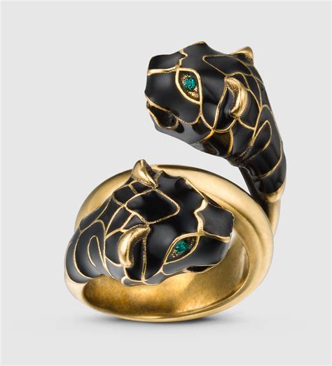 gucci tiger head ring